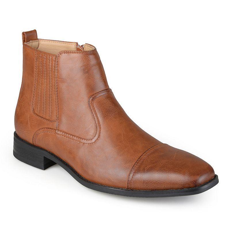 Vance Co. Alex Mens Cap-Toe Dress Boots Lt Brown Product Image