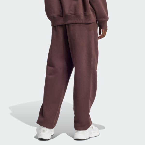 adidas Essentials Fleece Loose Joggers Shadow Brown M Womens Product Image