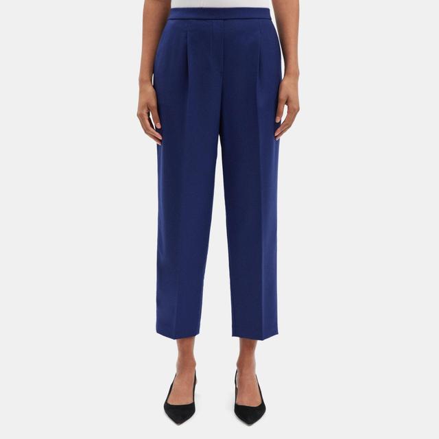 Wool Flannel Pleated Pull-On Pant | Theory Outlet Product Image