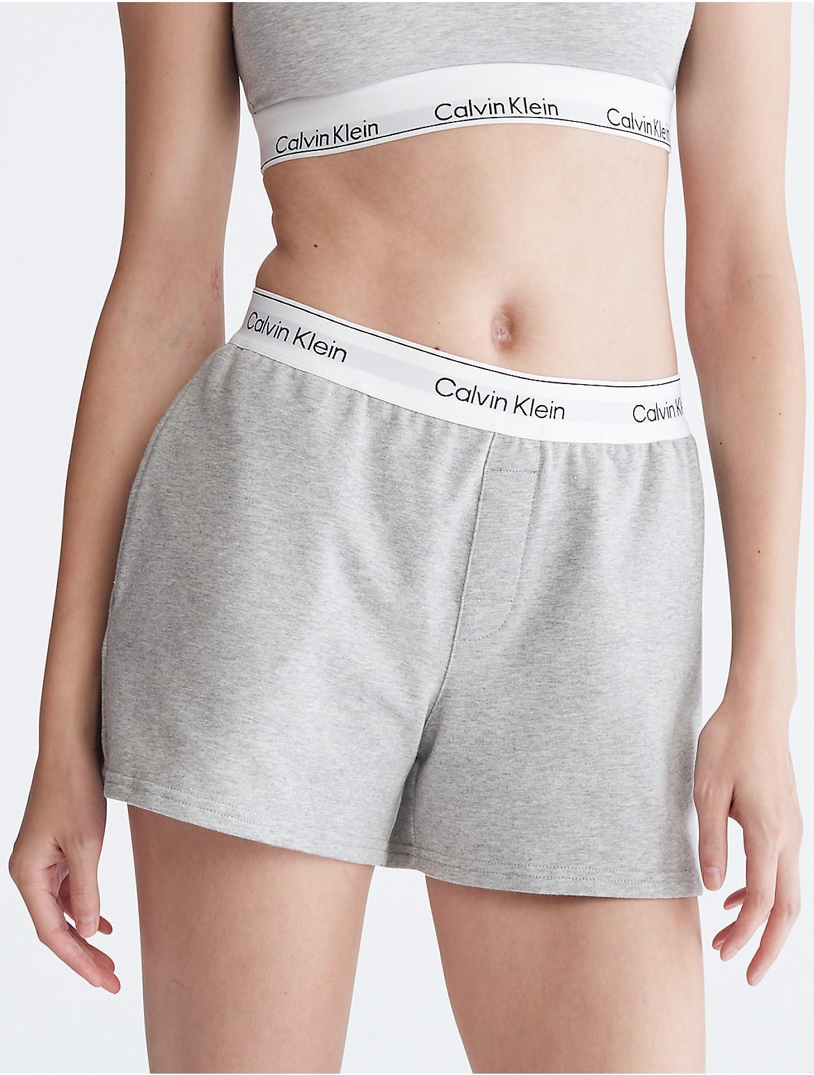 Calvin Klein Womens Modern Cotton Lounge Sleep Shorts - Black - M Product Image