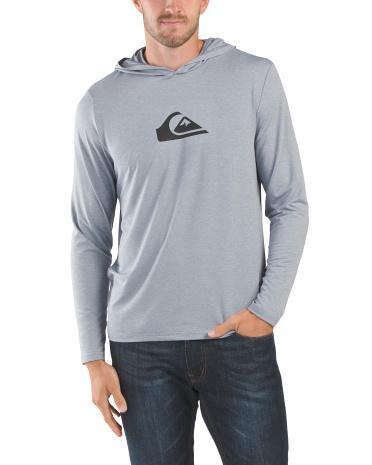 Upf 50 Logo T-Shirt With Hood For Men Product Image