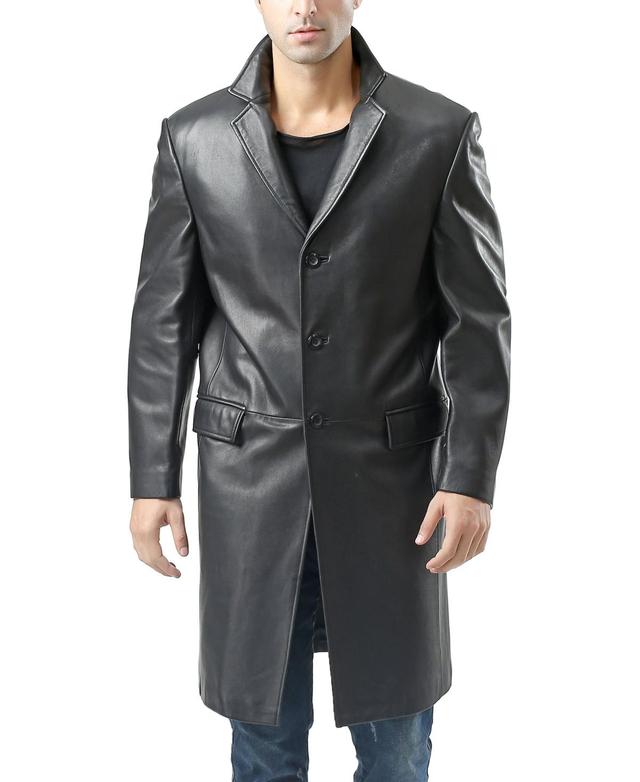 Bgsd Men Leather Long Walking Coat Product Image