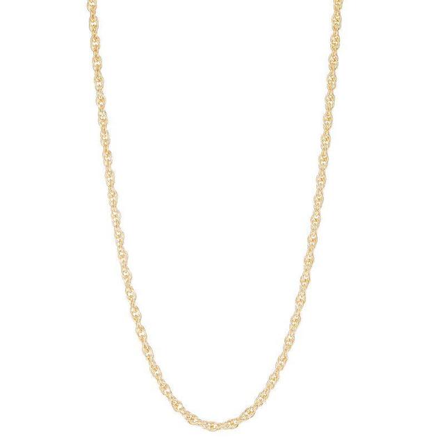 Jordan Blue Mens 14k Gold Filled 4.5 mm Rope Chain Necklace Product Image