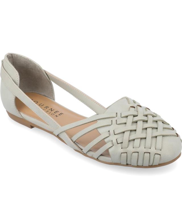 Journee Collection Ekko Womens Flats Grey Product Image