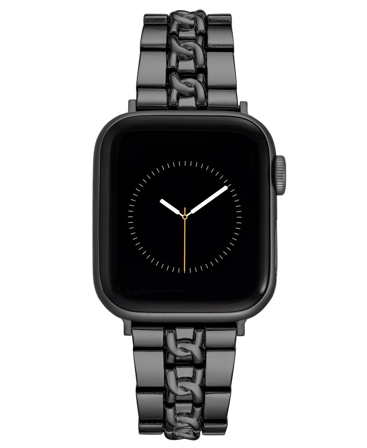 Nine West Womens Dark Gray Alloy Bracelet Compatible with 42mm, 44mm, 45mm, Ultra and Ultra 2 Apple Watch Product Image