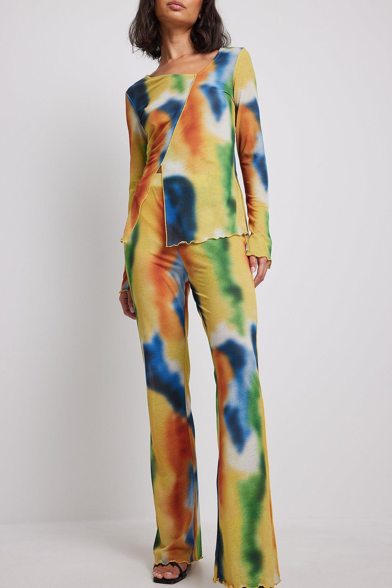 Printed Sheer Trousers Product Image