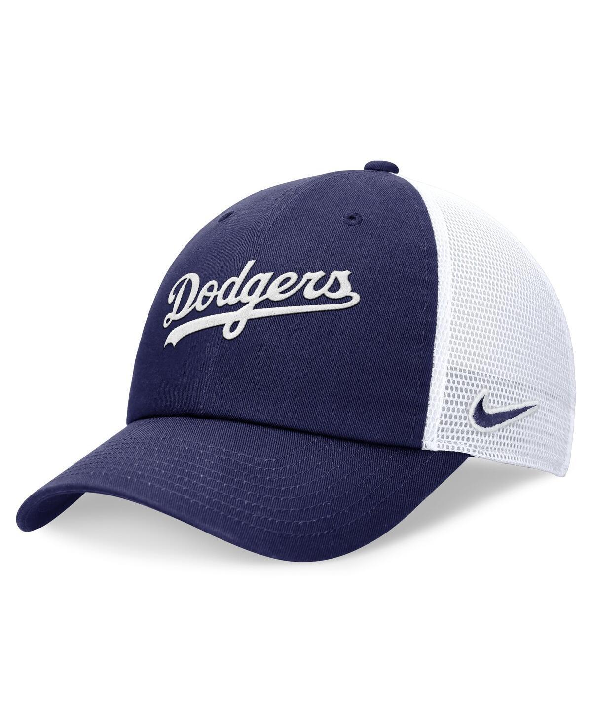 Mens Nike Royal Los Angeles Dodgers Evergreen Wordmark Trucker Adjustable Hat Product Image