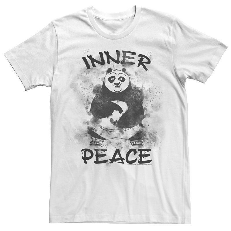 Mens Kung Fu Panda Po Inner Peace Water Color Portrait Tee Product Image