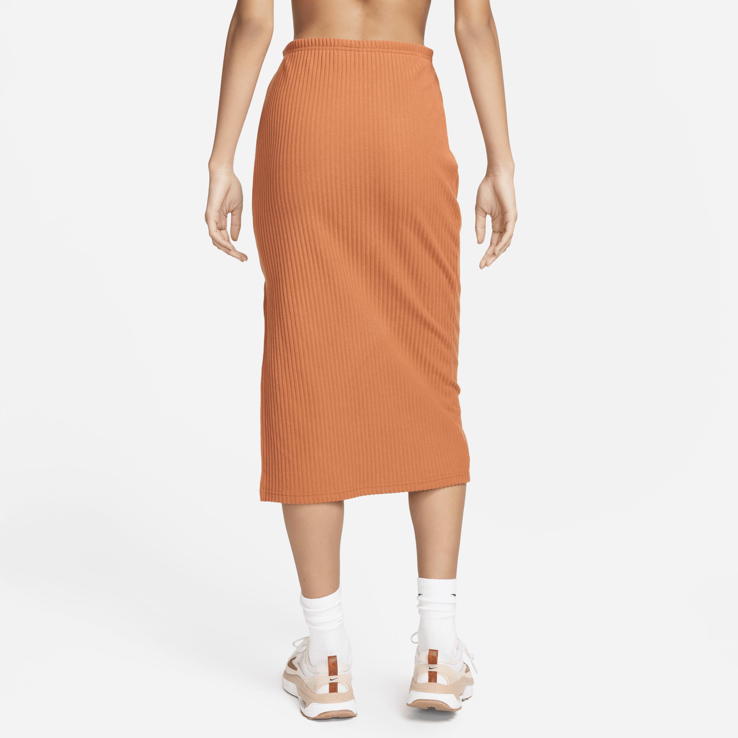 Womens Nike Sportswear Chill Rib Slim Midi Skirt Product Image