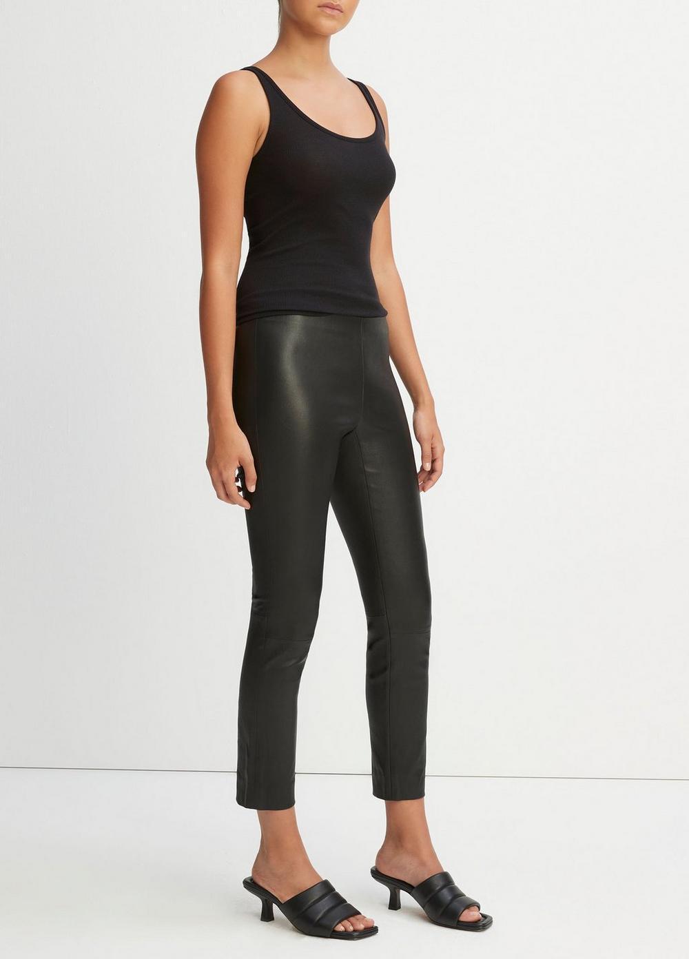 Womens Leather Legging, Black, Size XS Vince Product Image