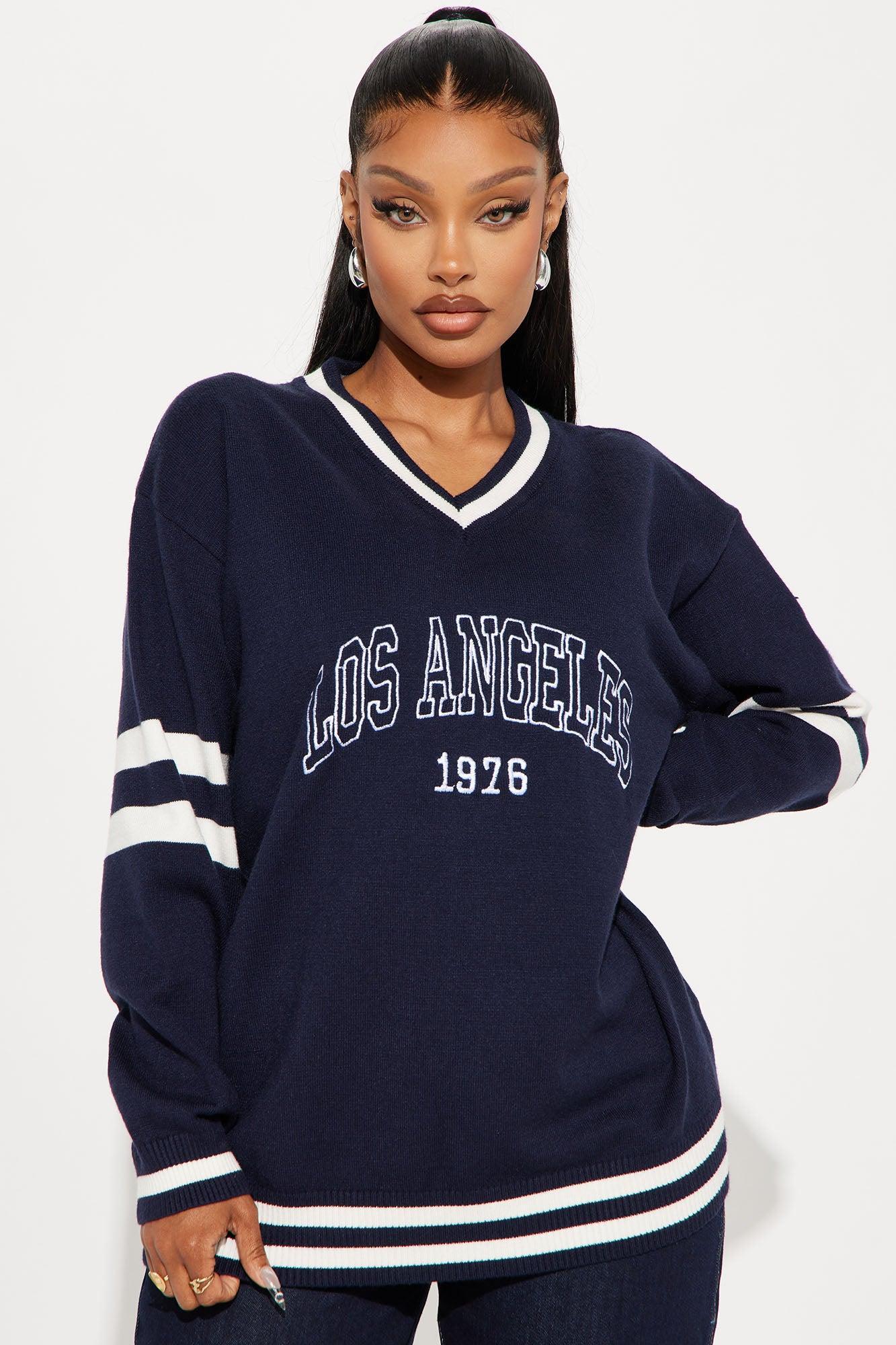 Los Angeles 1976 Varsity Sweater - Navy/combo Product Image