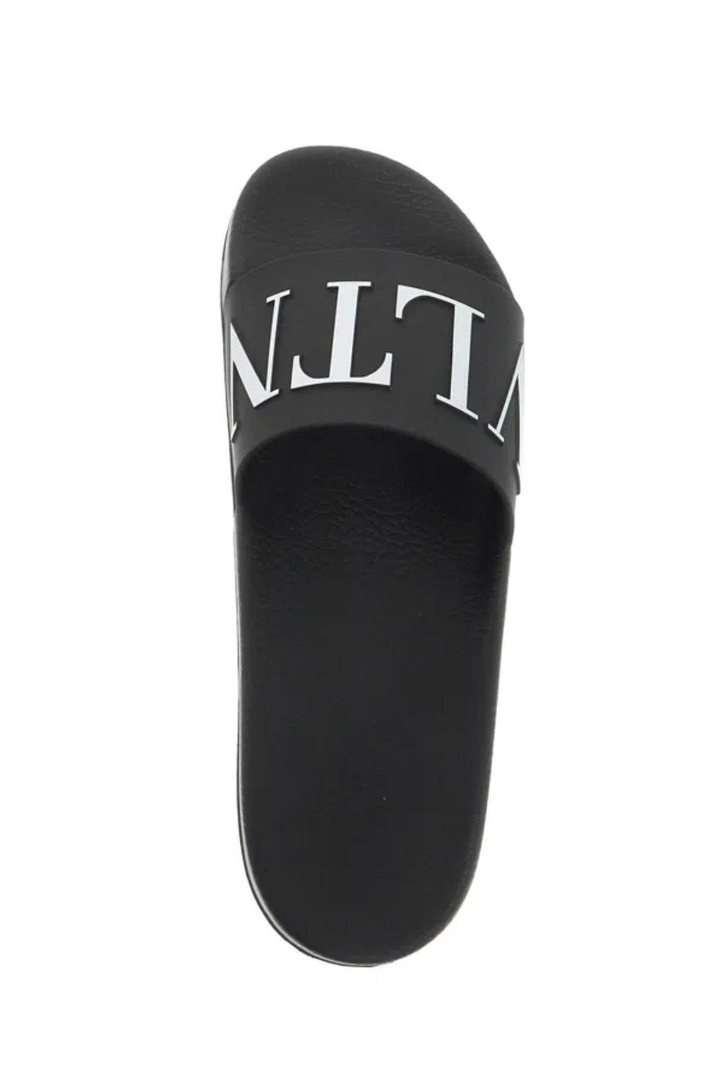 VALENTINO GARAVANI Vltn Pool Slides In Black Product Image