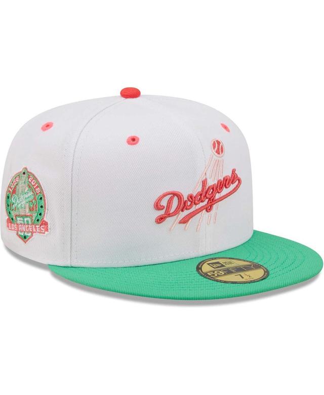 Mens New Era /Green Los Angeles Dodgers 50th Anniversary in Los Angeles Watermelon Lolli 59FIFTY Fitted Hat Product Image