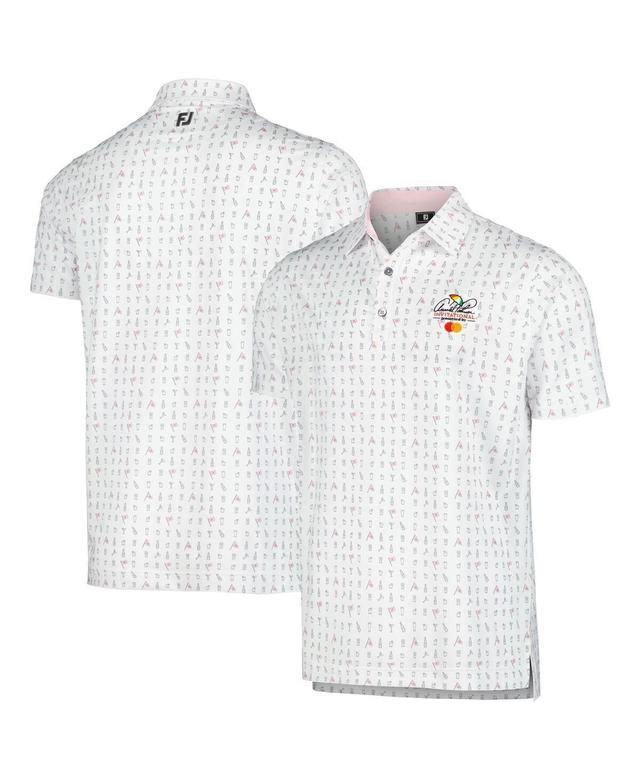 FootJoy Mens White Arnold Palmer Invitational 19th Hole Lisle Polo Product Image