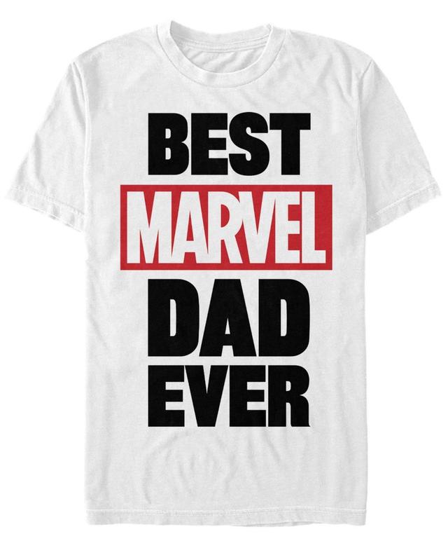 Fifth Sun Mens Best Marvel Dad Short Sleeve Crew T-shirt Product Image