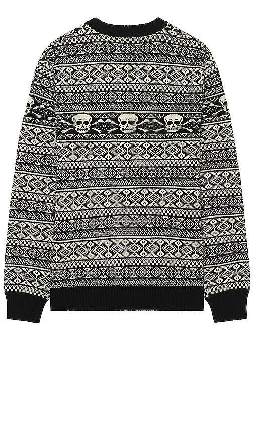 Schott NYC Skull Fair Isle Wool Blend Sweater Product Image