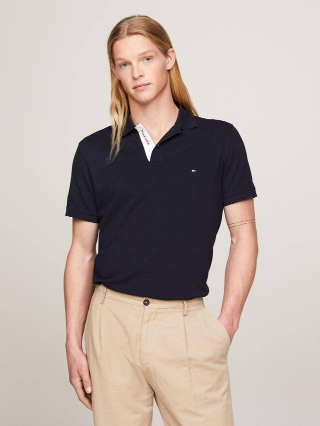 Tommy Hilfiger Men's Regular Fit Monotype Placket Polo Product Image