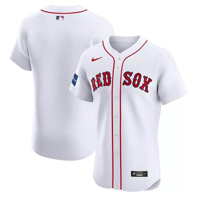 Mens Nike Boston Red Sox Home Elite Patch Jersey Product Image