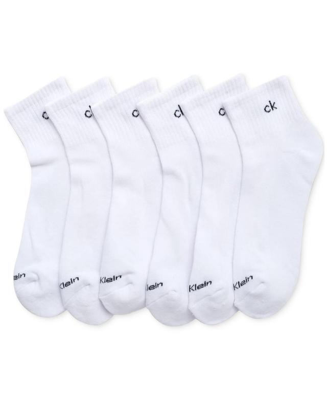 Calvin Klein Mens 6pk. Logo Quarter Socks Product Image