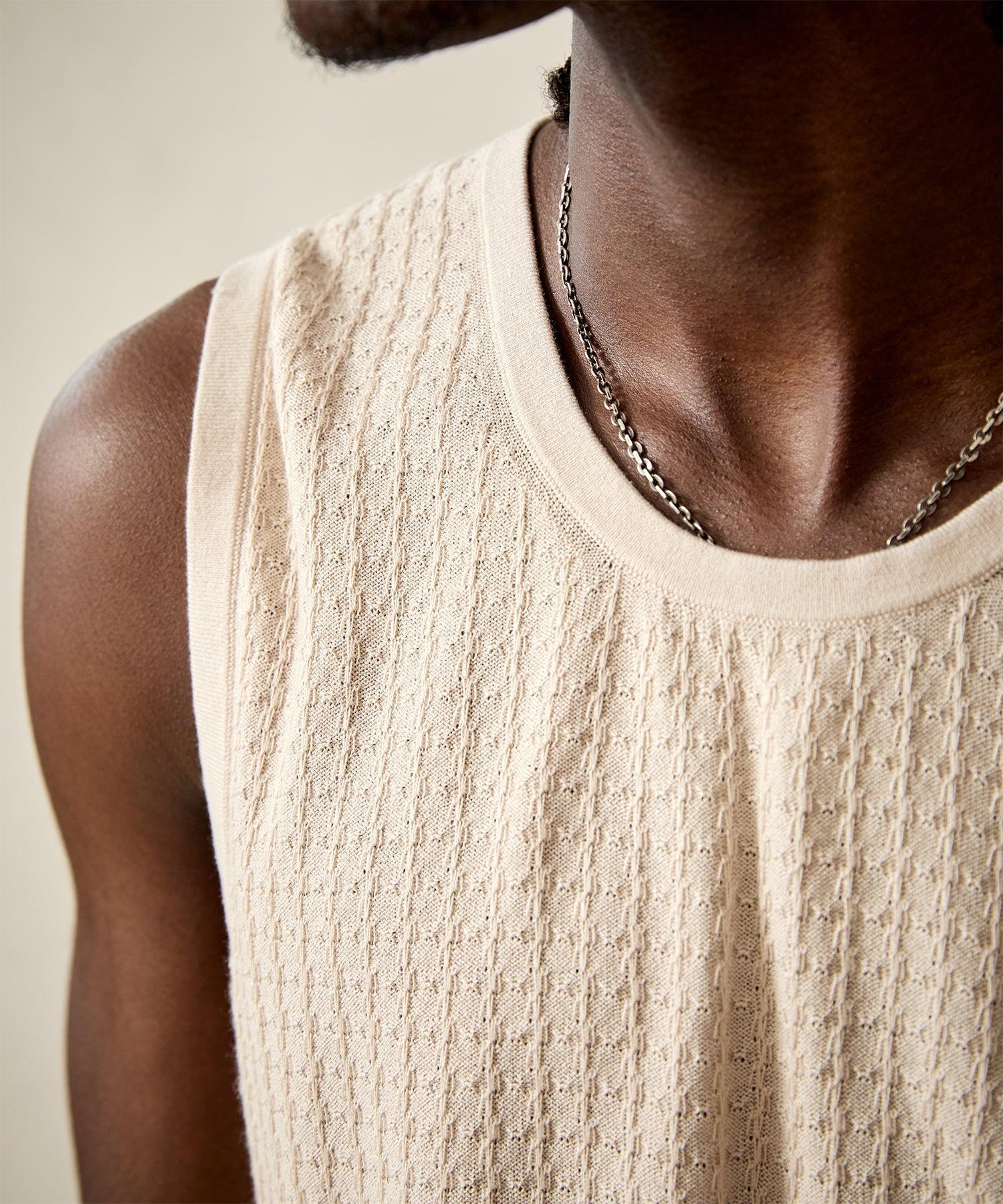 Silk-Cotton Muscle Tank Product Image