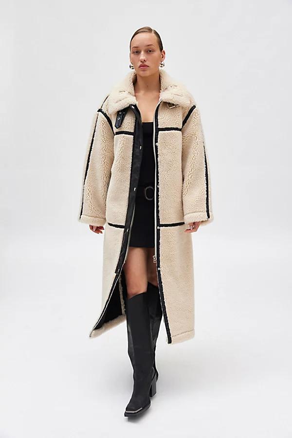 BDG Ariana Piled Fleece Overcoat Jacket Womens at Urban Outfitters product image