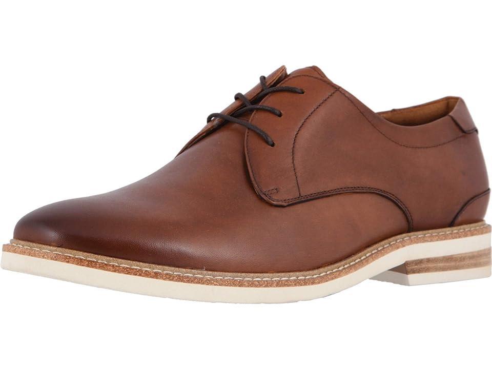 Florsheim Highland Plain Toe Oxford (Cognac Smooth/White Sole) Men's Shoes Product Image