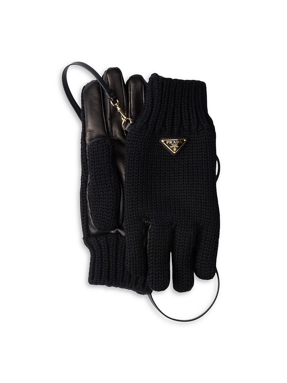 Womens Wool and Nappa Leather Gloves product image