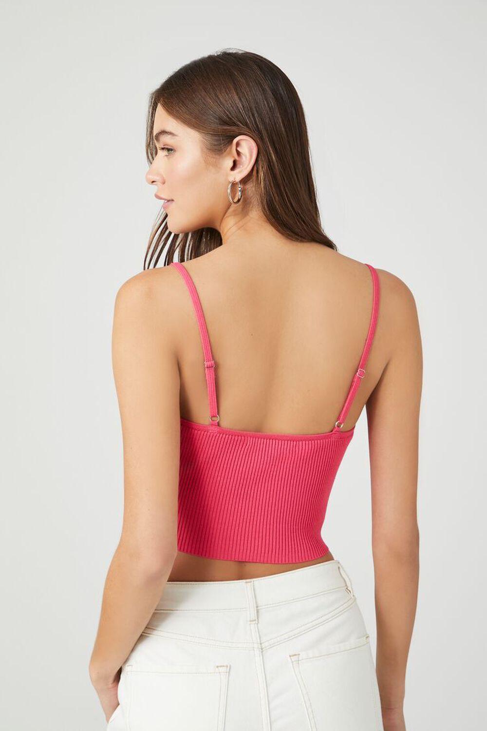 Ribbed Sweater-Knit Cropped Cami | Forever 21 Product Image