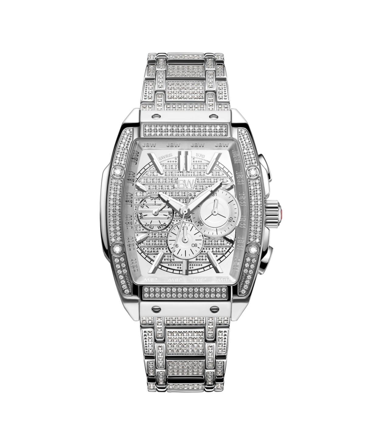 Jbw Mens Echelon Platinum Series Diamond (3 ct. t.w.) Stainless Steel Watch, 41Mm Product Image