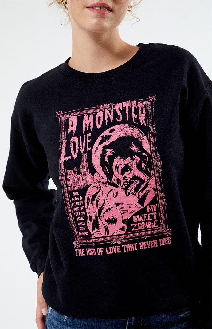 Women's Monster Love Crew Neck Sweatshirt Product Image