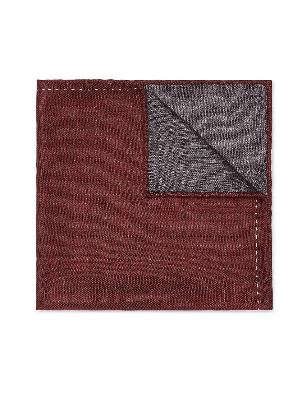 Mens Silk Pocket Square with Logo Product Image