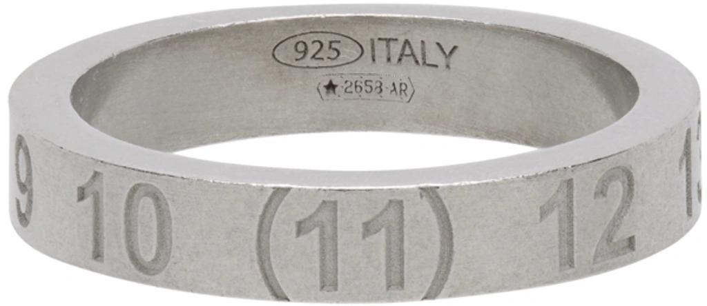 Number-engraved Sterling-silver Ring Product Image