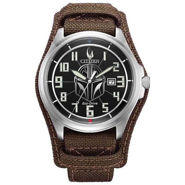 Men's Citizen Eco-DriveÂ® Star Warsâ¢ Mandalorianâ¢ Strap Watch with Black Dial (Model: Aw1411-05W) Product Image