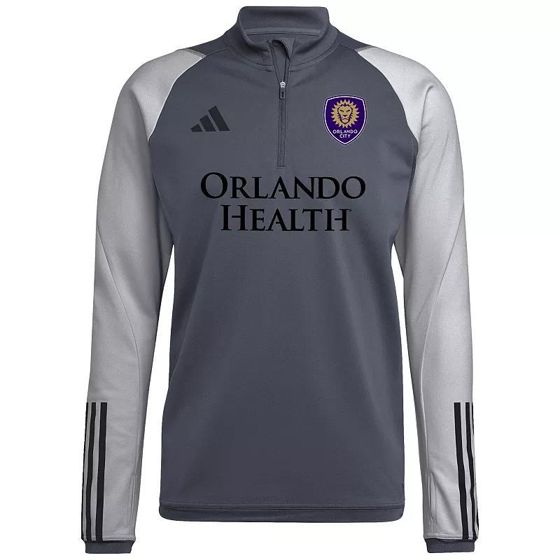 Mens adidas Gray LA Galaxy 2023 On-Field AEROREADY Quarter-Zip Training Top Product Image