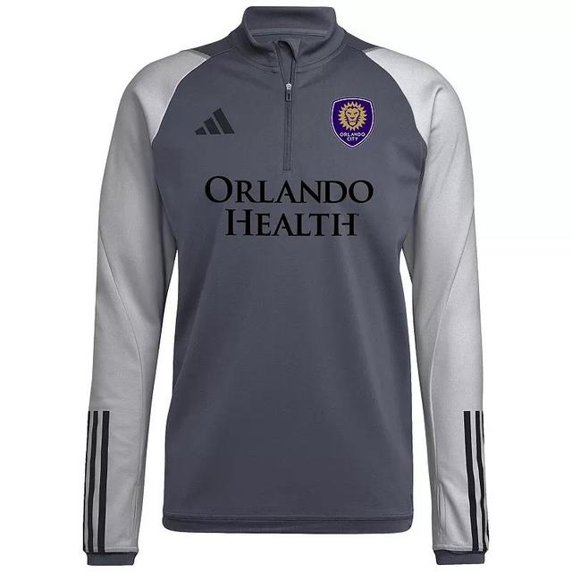 Mens adidas Gray LA Galaxy 2023 On-Field AEROREADY Quarter-Zip Training Top Product Image