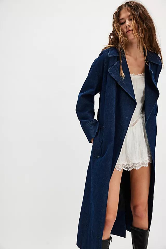 Tate Denim Trench Product Image