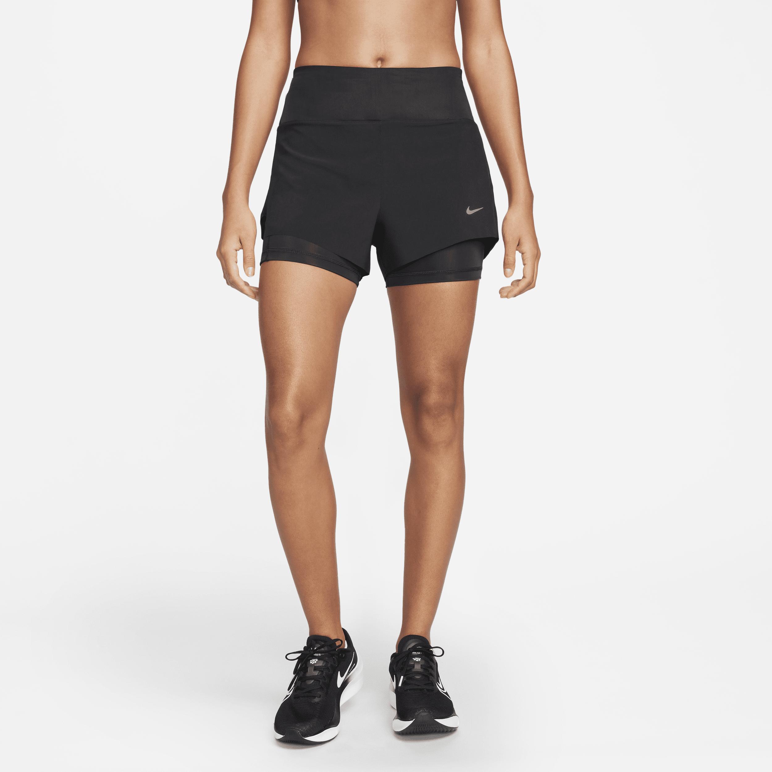 Nike Women's Dri-FIT Swift Mid-Rise 3" 2-in-1 Running Shorts with Pockets Product Image