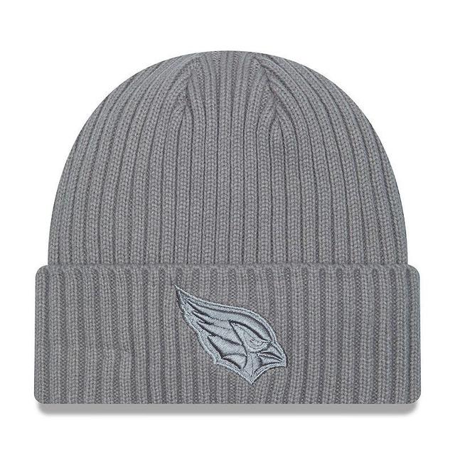 Mens New Era Gray Arizona Cardinals Color Pack Cuffed Knit Hat Product Image