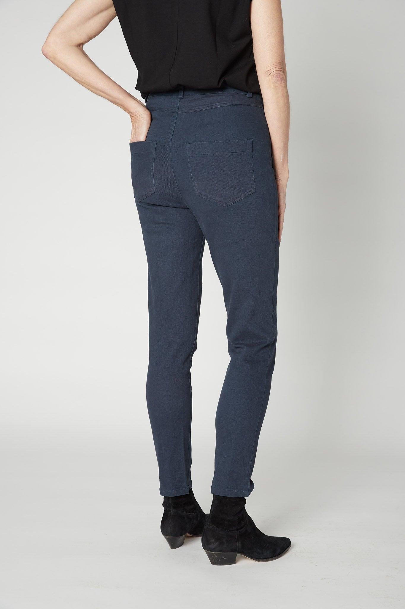 The Iconic Fitted Denim Pants Product Image