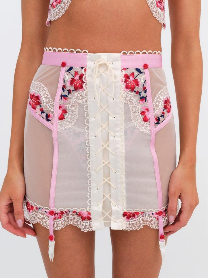 Festival Rose Skirt — Ivory Product Image