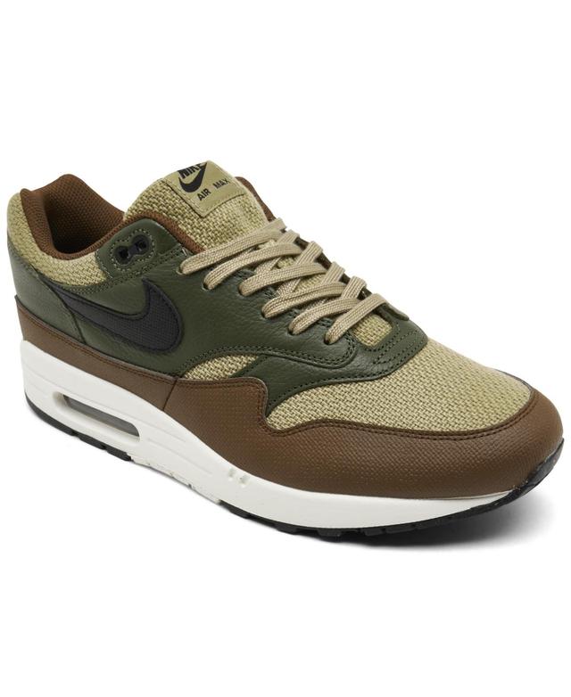 Nike Mens Air Max 1 Essential Premium Casual Sneakers from Finish Line - Olive Product Image