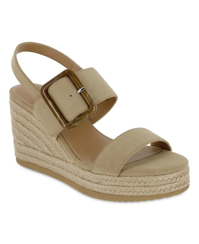 Mia Womens Brooke Slingback Wedge Sandals Product Image