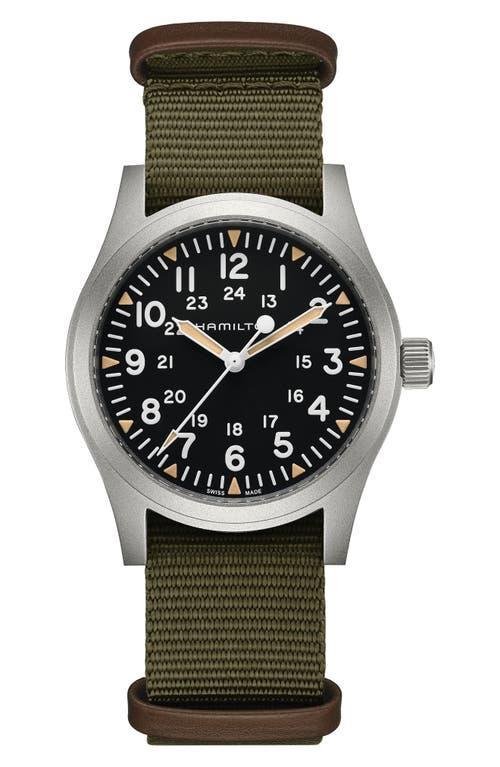 Hamilton Khaki Field Mechanical NATO Strap Watch, 42mm Product Image