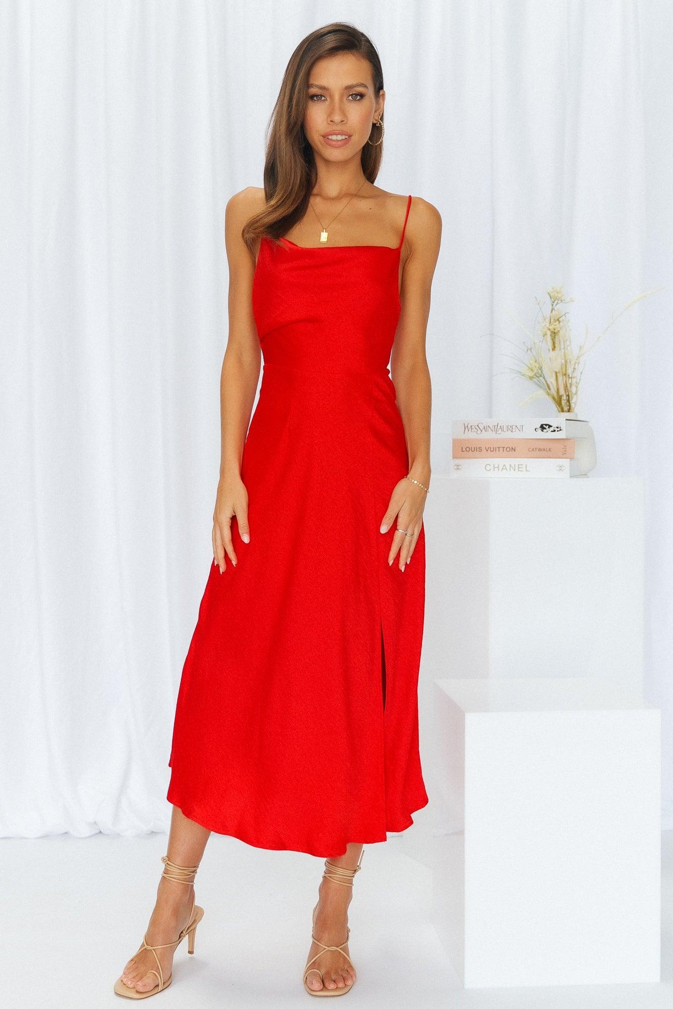 Family Secret Maxi Dress Red Product Image