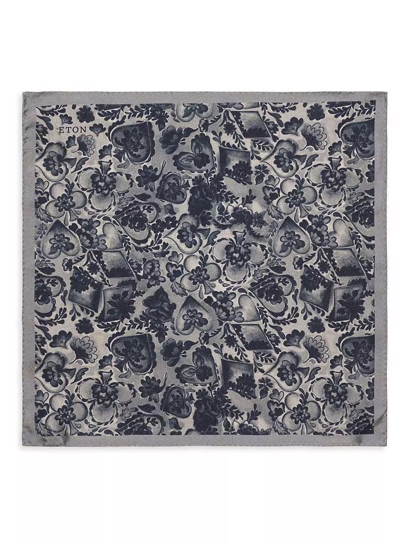 Floral Silk Pocket Square Product Image