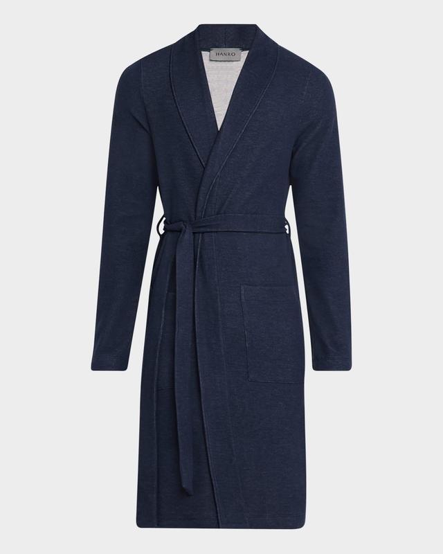 Mens Cozy Living Double-Face Recycled Cotton Robe Product Image