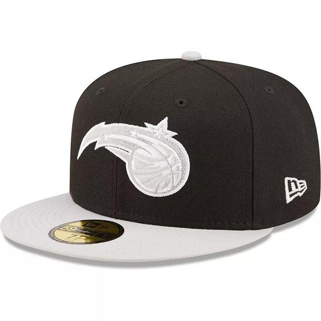 Mens New Era Black/Gray Orlando Magic Two-Tone Color Pack 59FIFTY Fitted Hat Product Image