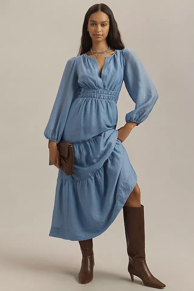 The Somerset Maxi Dress: Long-Sleeve Organza Edition Product Image