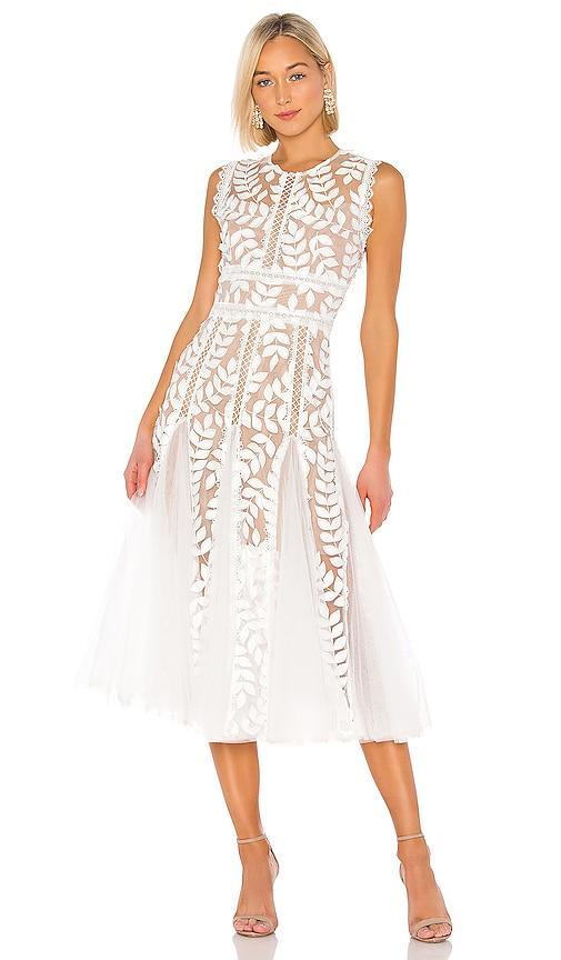 Bronx and Banco Saba Blanc Midi Dress Size S, XS. Product Image