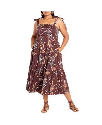 Plus Size Corrine Print Maxi Dress Product Image